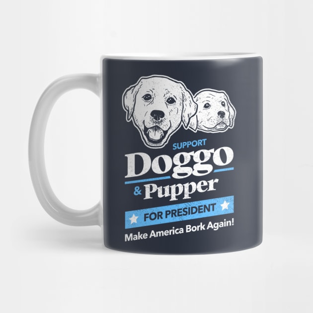 Doggo Pupper For President T-Shirt by dumbshirts